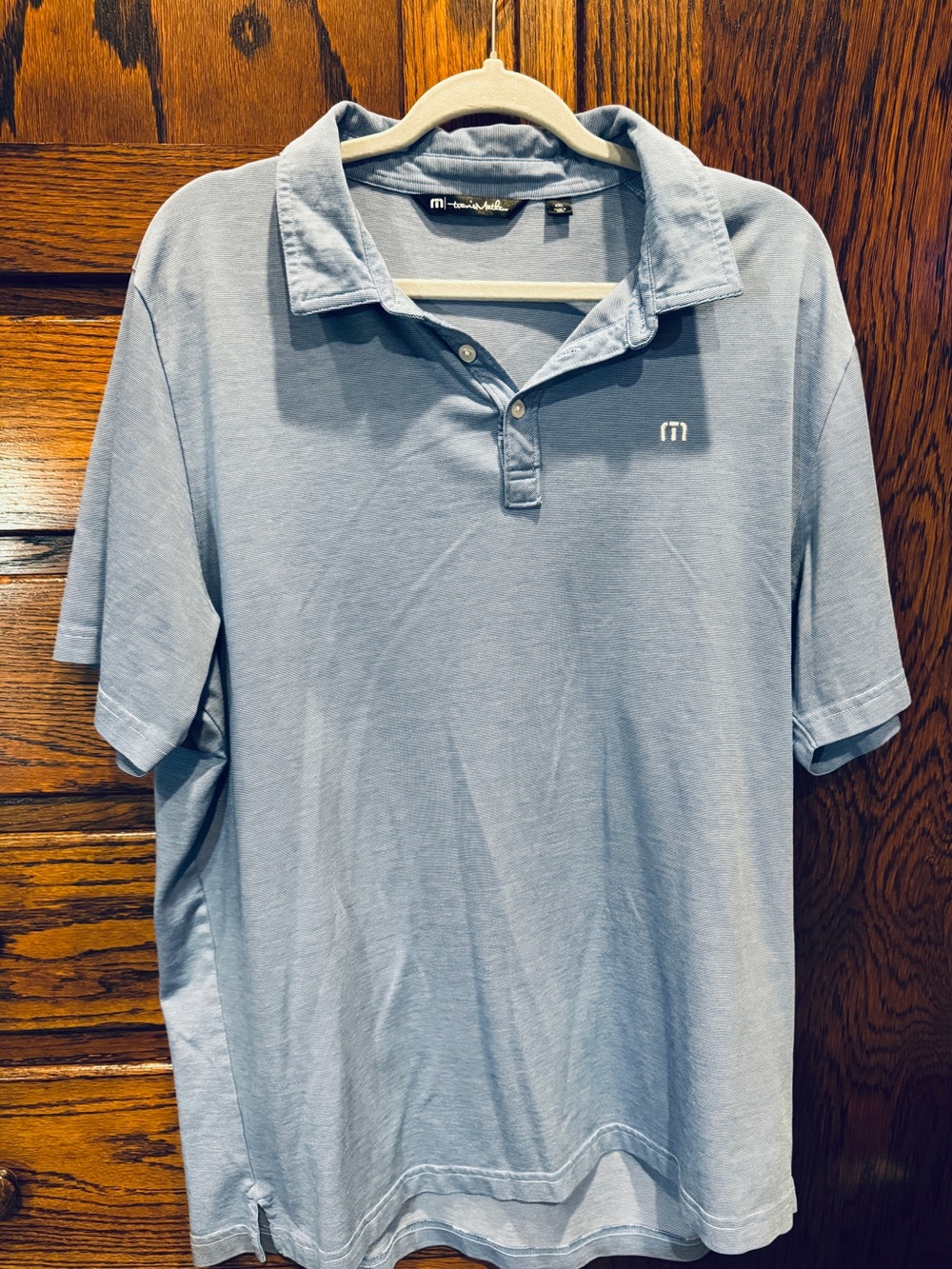 Travis Mathew Light Blue Polo Shirt